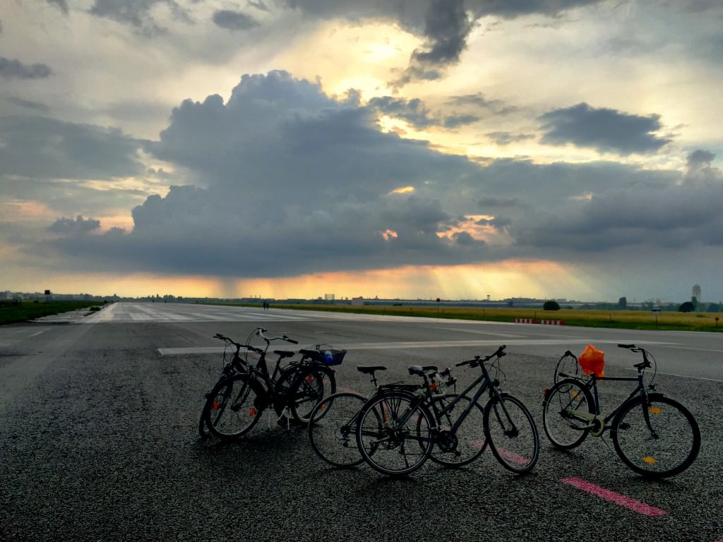 Moments after the rainstorm. 