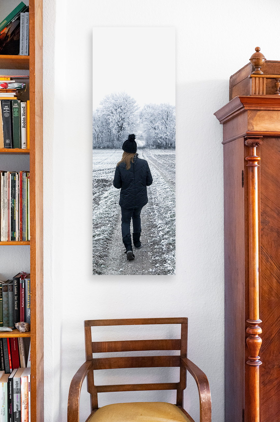 Living Room Vertical Winter Pano